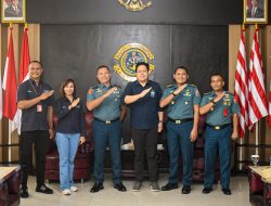 Danlantamal IX Terima Courtesy Call General Manager Garuda Indonesia