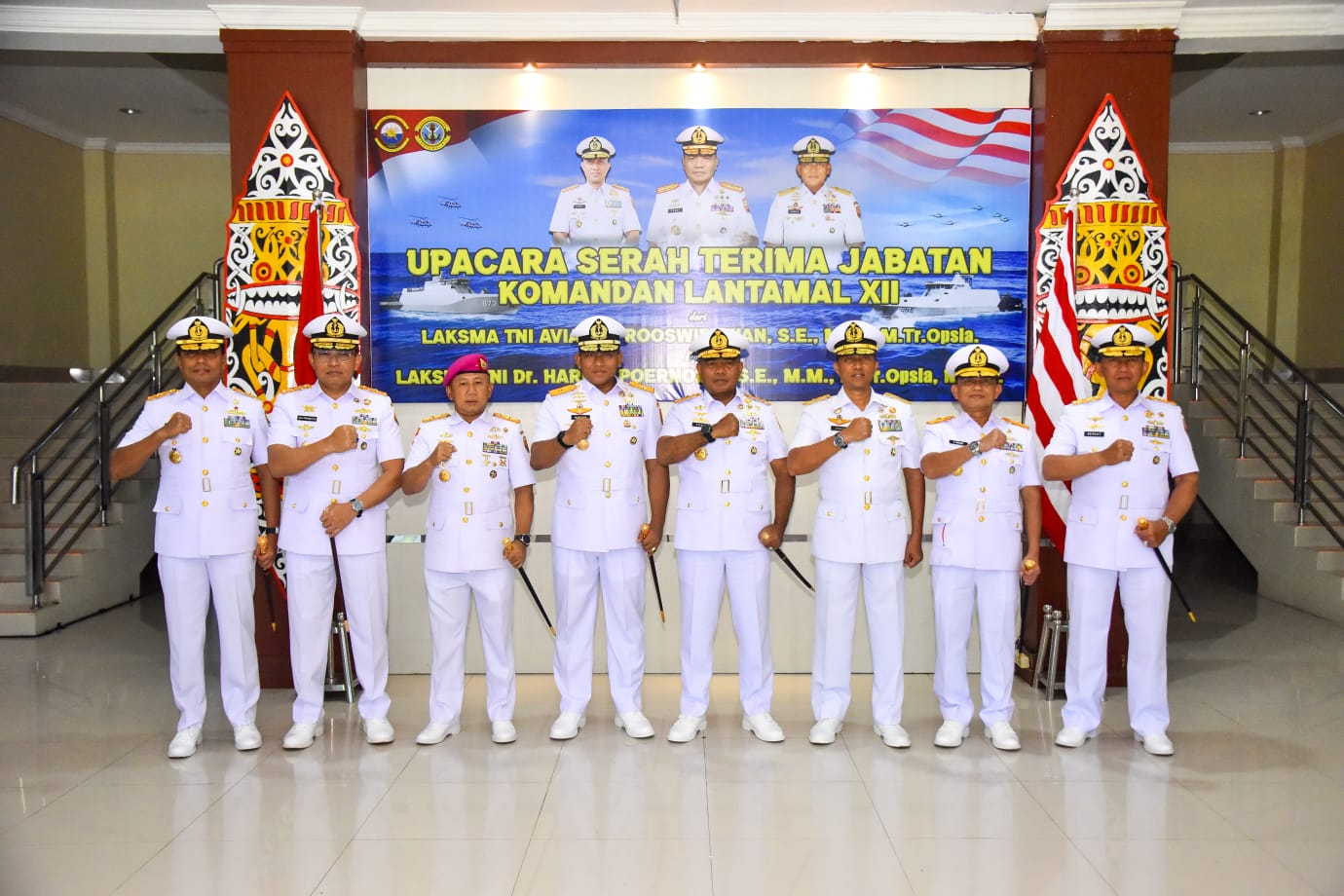 Komandan Lantamal I Hadiri Sertijab Danlantanal XII