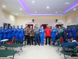 Jelang HUT Ke-72, Danlantamal IX Ambon Gelar Bhakti Kesehatan Donor Darah