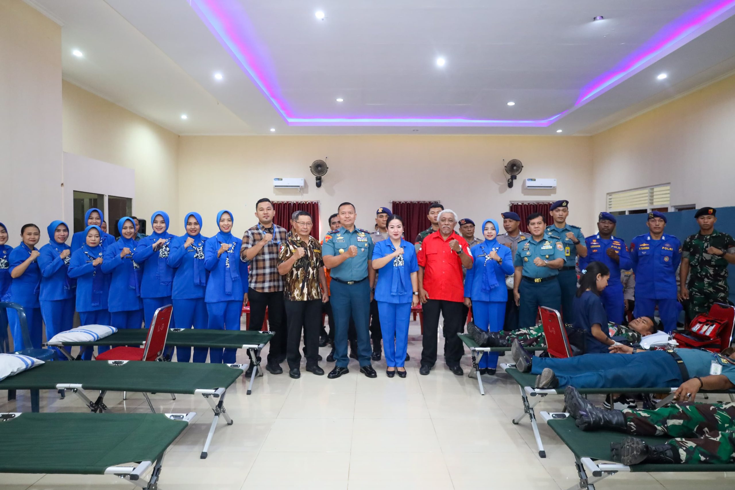 Jelang HUT Ke-72, Danlantamal IX Ambon Gelar Bhakti Kesehatan Donor Darah