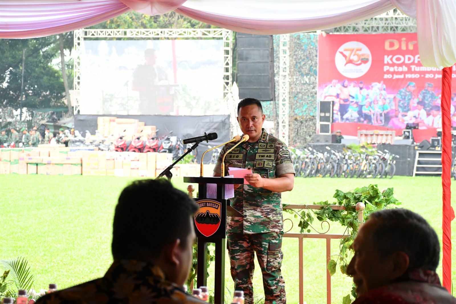 Komandan Lantamal I Hadiri Acara Syukuran Peringatan HUT Ke-75 Kodam I/BB