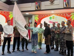 Danlanal Bintan Turut Melepas Kafilah Tanjungpinang Mengikuti MTQH XI Tahun 2025