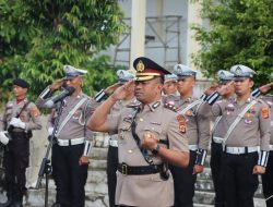 Kapolres Tanggamus Pimpin Ziarah Rombongan di Taman Makam Pahlawan Sambut Hari Bhayangkara ke-79