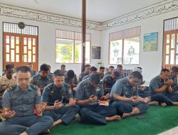 Danlanal Simeulue Beserta Personel Laksanakan Do’a Bersama Jelang Pelaksanaan Kasal Cup Tahun 2025