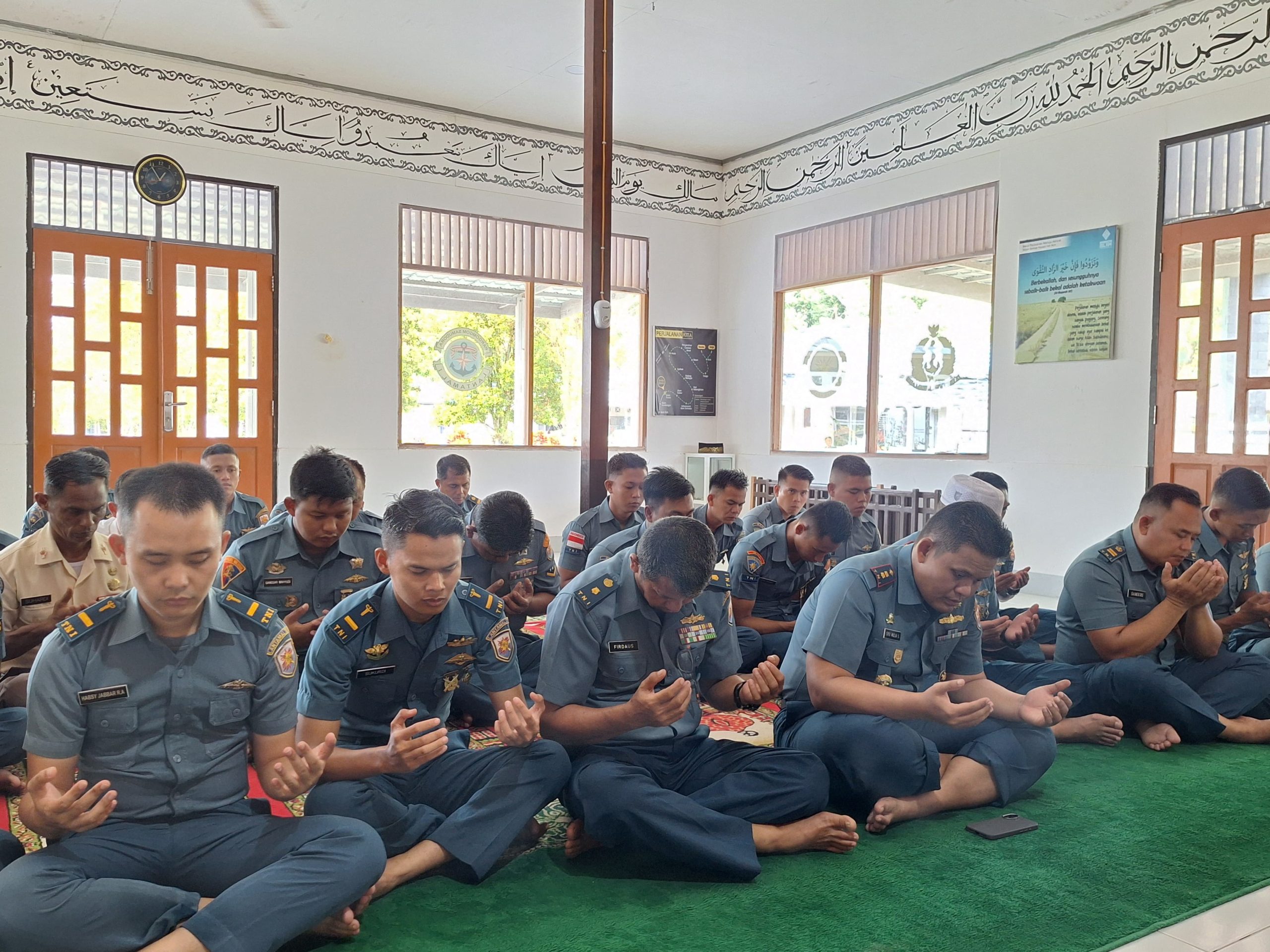 Danlanal Simeulue Beserta Personel Laksanakan Do’a Bersama Jelang Pelaksanaan Kasal Cup Tahun 2025