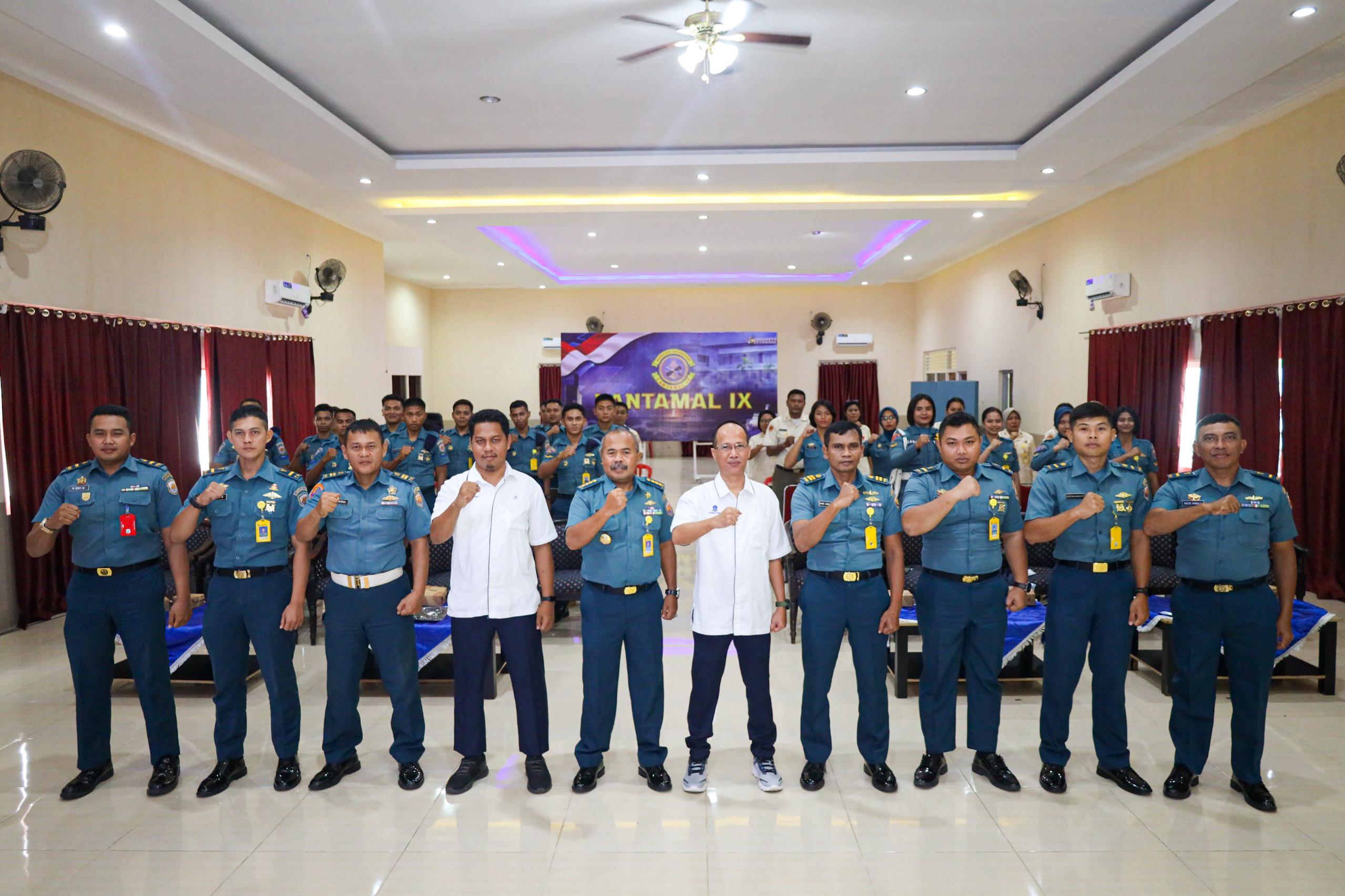 Tingkatkan Kualitas Pendidikan Prajurit, Lantamal IX Bekerjasama Dengan Universitas Terbuka Ambon Laksanakan Sosialisasi Program Pendidikan Tinggi