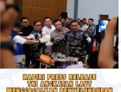 Kepala Bea Cukai Batam Hadiri Press Release Bersama TNI AL Terkait Penggagalan Penyelundupan