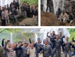 Semarak hari Bhayangkara ke 79 Kapolres exhibition wisata Curup Gangsa di way kanan