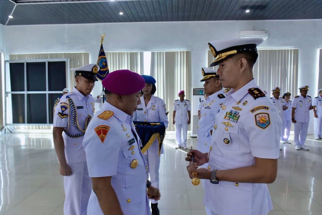 Kemudi Kepemimpinan Berganti, Danlanal Simeulue Laksanakan Sertijab di Mako Lantamal I Belawan