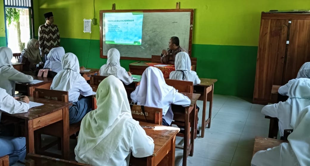 Polsek Pematang Sawa Sosialisasi Cegah Bullying, Narkoba dan Judi Online Saat MPLS di MA Nurul Barkah
