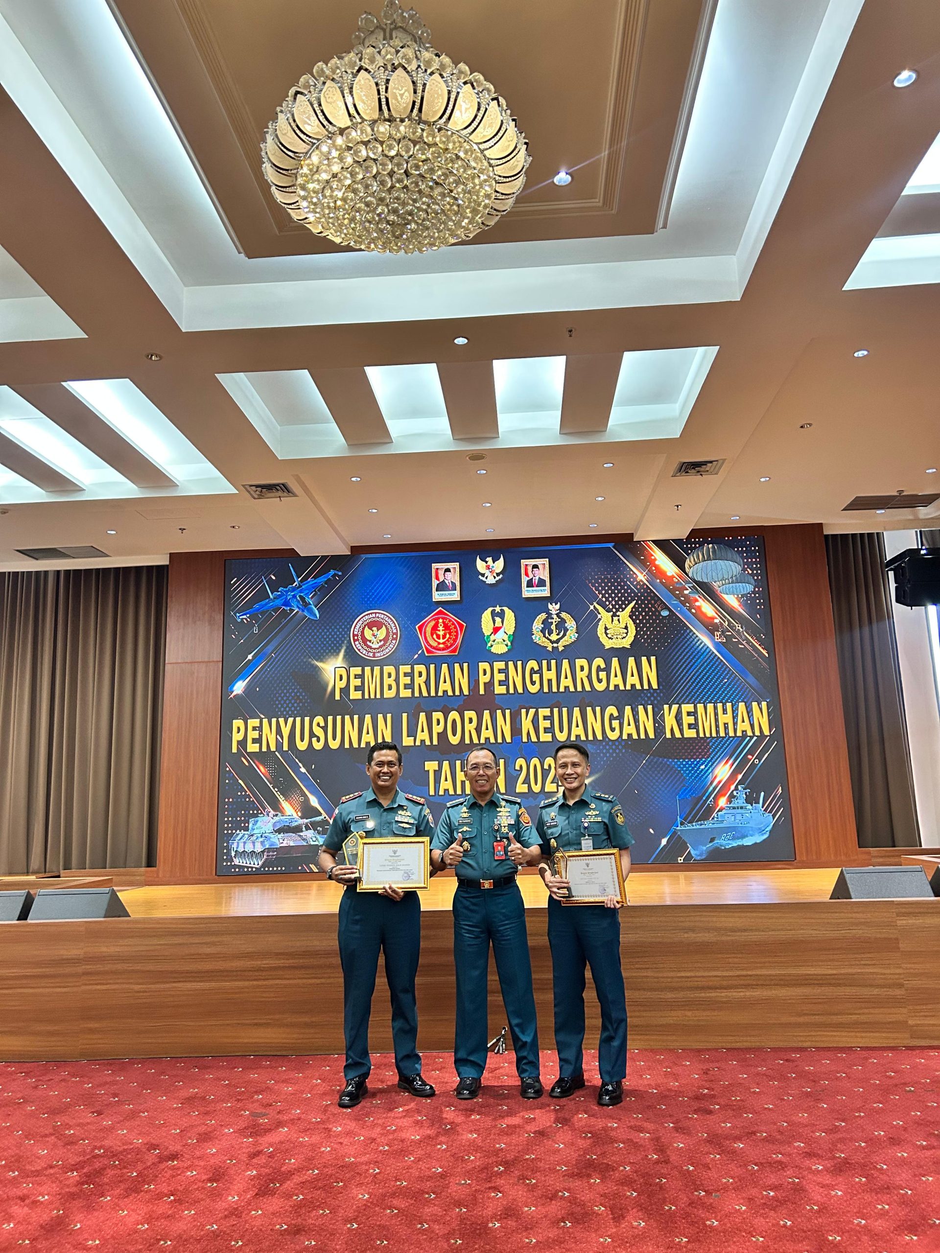 Lanal Tanjung Balai Asahan Raih Juara III Penghargaan Laporan Keuangan Dari Kemenhan RI