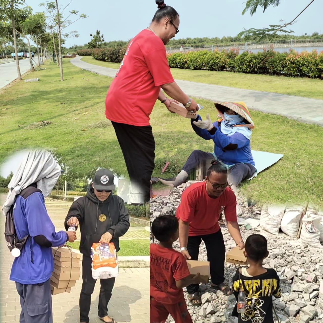 Pokja Wartawan Babelan Utara Kembali Melaksanakan Kegiatan Sosial Jumat Berkah Bagikan Nasi Box