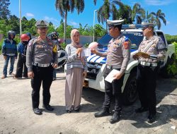 Satlantas Polres Tanggamus Gelar Razia Ops Patuh Krakatau 2025 di Jalinbar Talagening