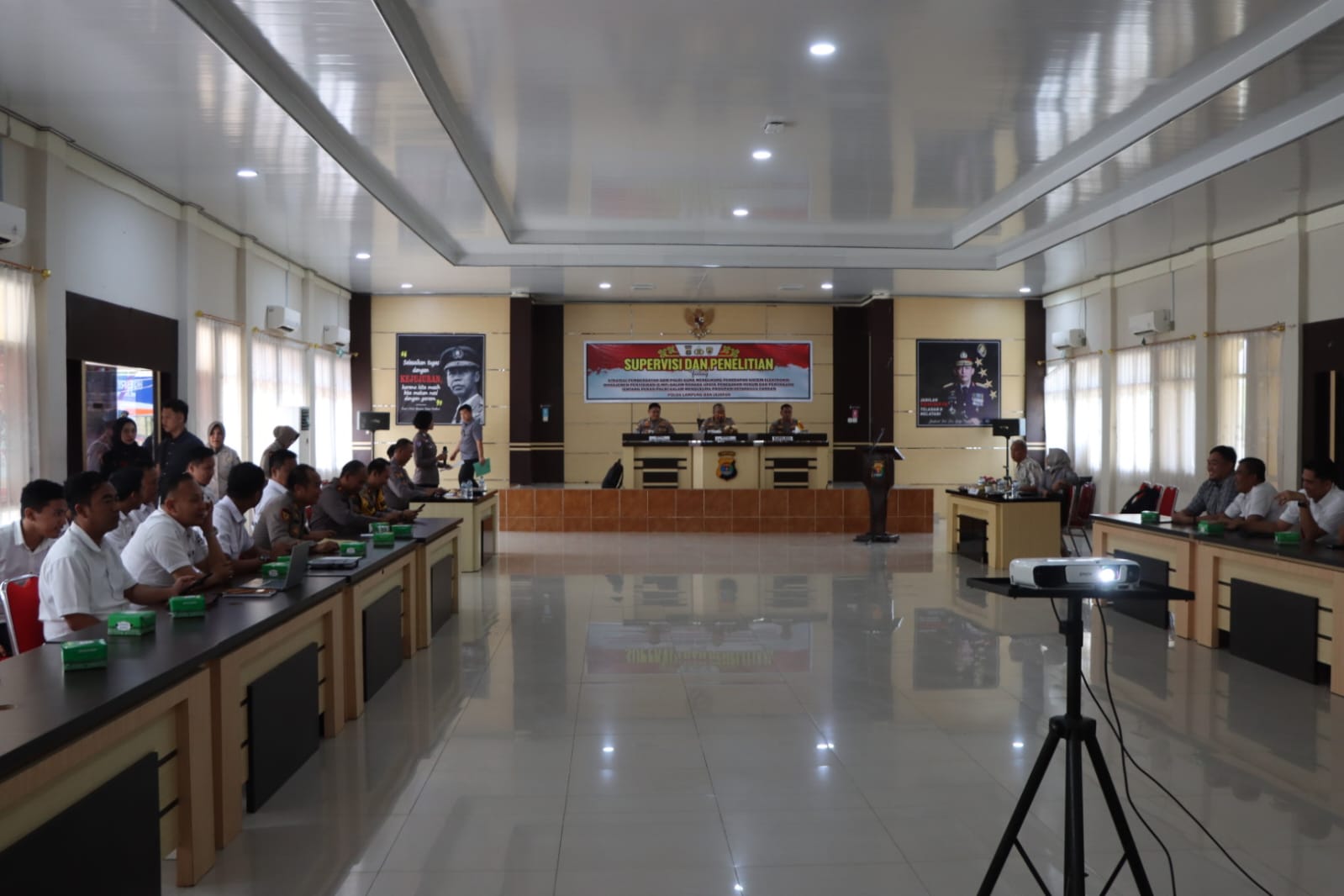 Diikuti 3 Polres, Tim Puslitbang Polri Lakukan Penelitian Sistem e-MP dan Ketahanan Pangan di Polres Tanggamus