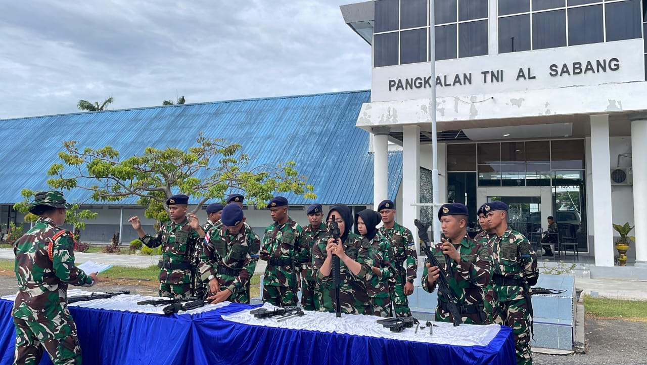 Lanal Sabang Laksanakan Uji Terampil Geladi Tugas Tempur (Glagaspur) Pangkalan Tingkat P1 dan P2