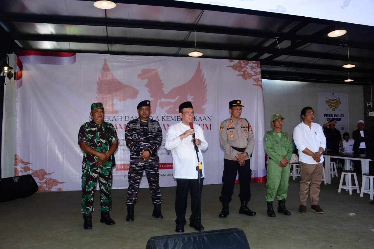 TNI AL Bersama Hidir Foundantio, Kementrerian dan Lembaga Negara Gelar Sedekah Kemerdekaan, 8000 Anak Yatim Priangan Jawa Barat