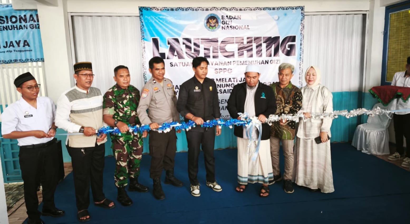 Polsek Talang Padang Hadiri Peresmian SPPG Banjar Negeri Gunung Alip