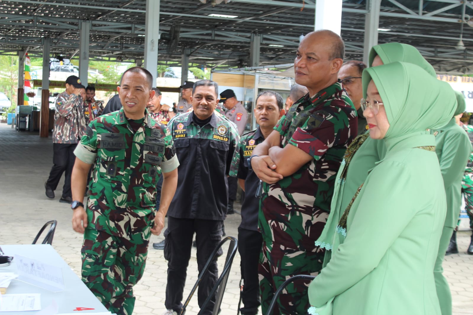 Dandim 0315/Tanjungpinang Beserta Ketua Persit KCK Cabang LV Dim 0315 Hadiri Bakti Teritorial Prima Korem 033/WP dalam Rangka HUT TNI ke-80