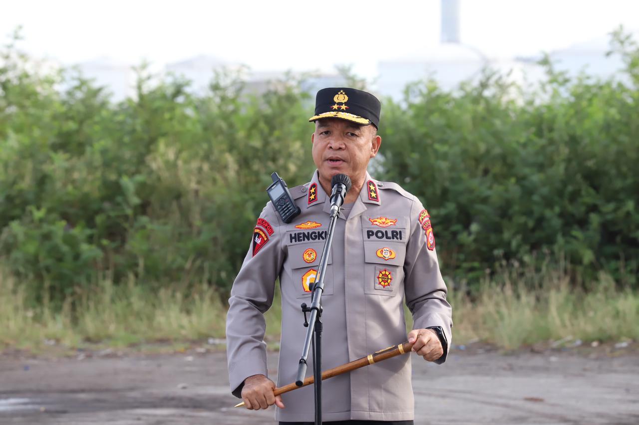 Apel Pengamanan VVIP Kunjungan Presiden di Cilegon