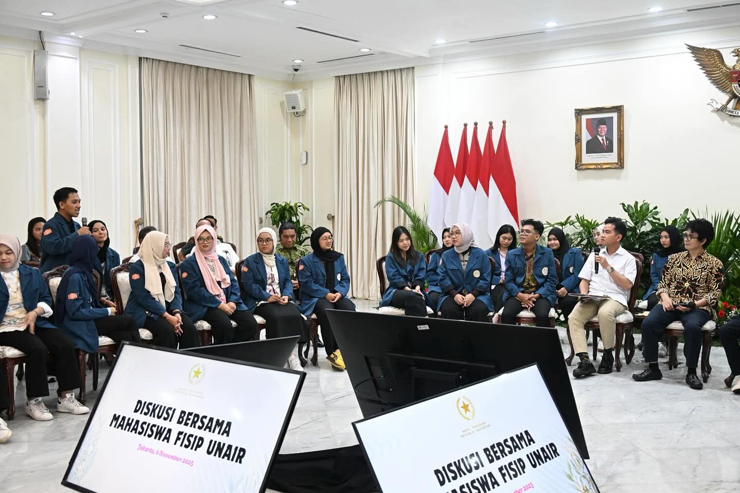 Terima Mahasiswa Sosiologi Universitas Airlangga, Wapres Minta Generasi Muda Kawal Program Prioritas