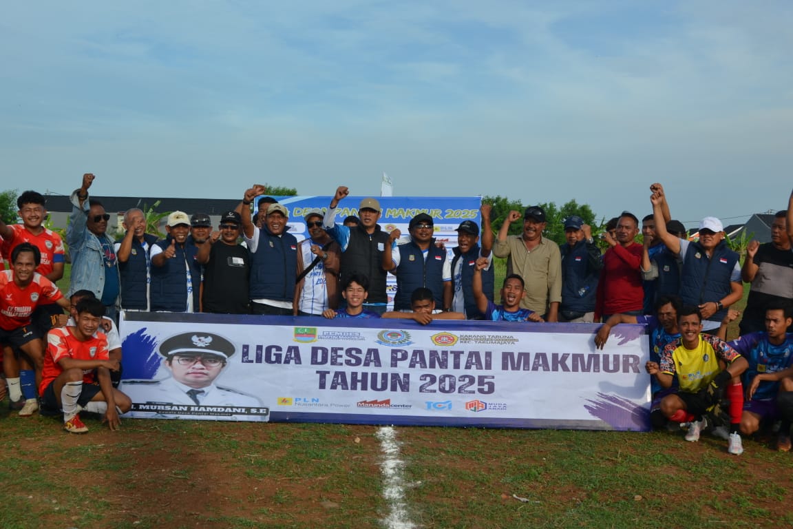 Final Liga Desa Pantai Makmur Tahun 2025 Bertabur Dooprize, Club Remaja Bahari Raih Juara 1