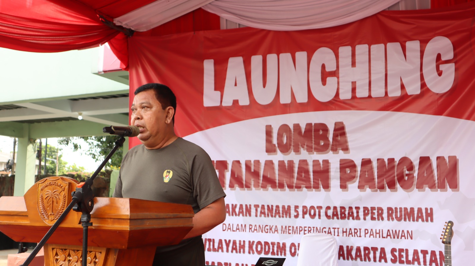 Kodim 0504/JS Bersama PT. YKB Merah Putih Gelar Lomba Ketahanan Pangan