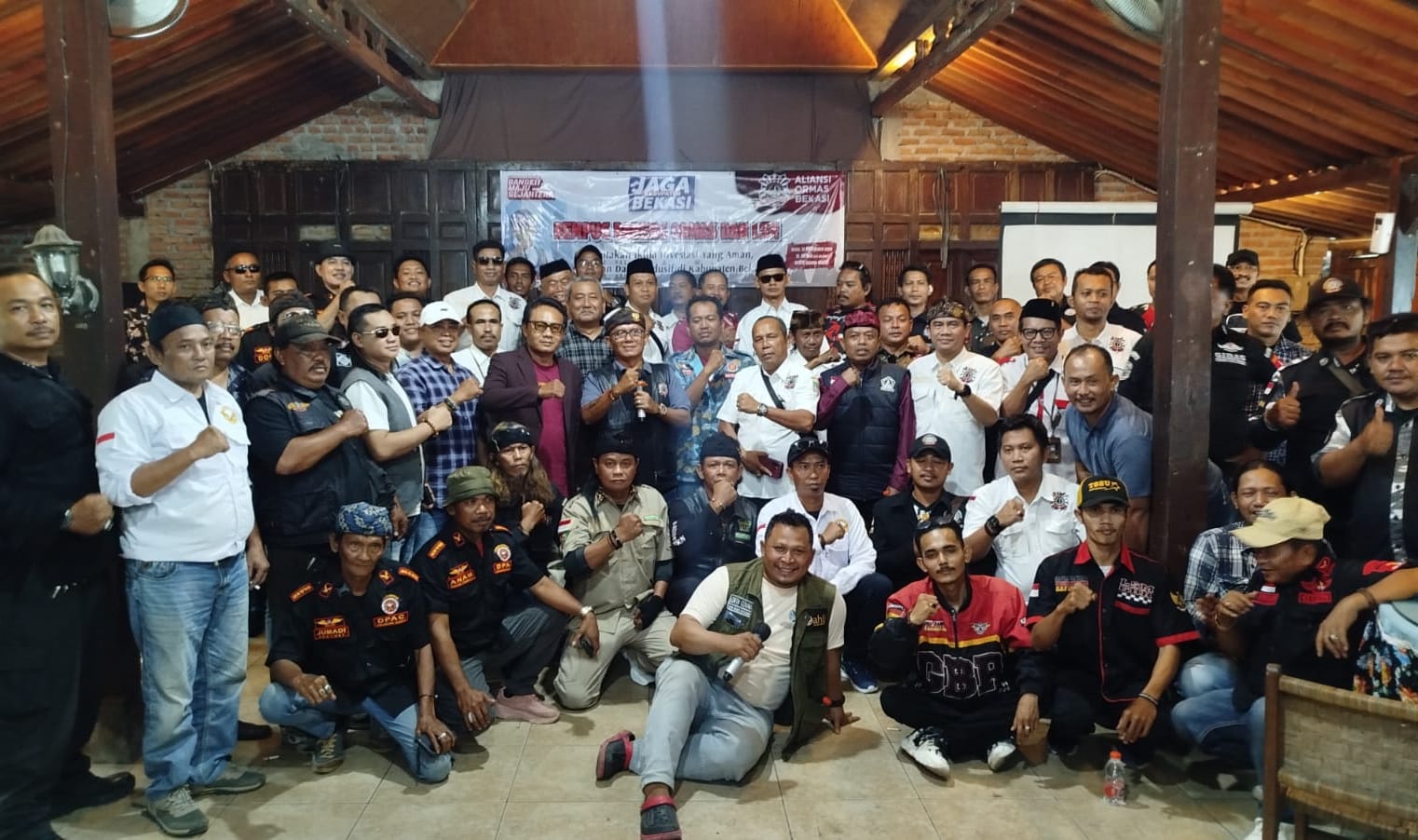 Aliansi Ormas Bekasi Deklarasi Jaga Kabupaten Bekasi, Rembug Bareng Ormas Dan LSM