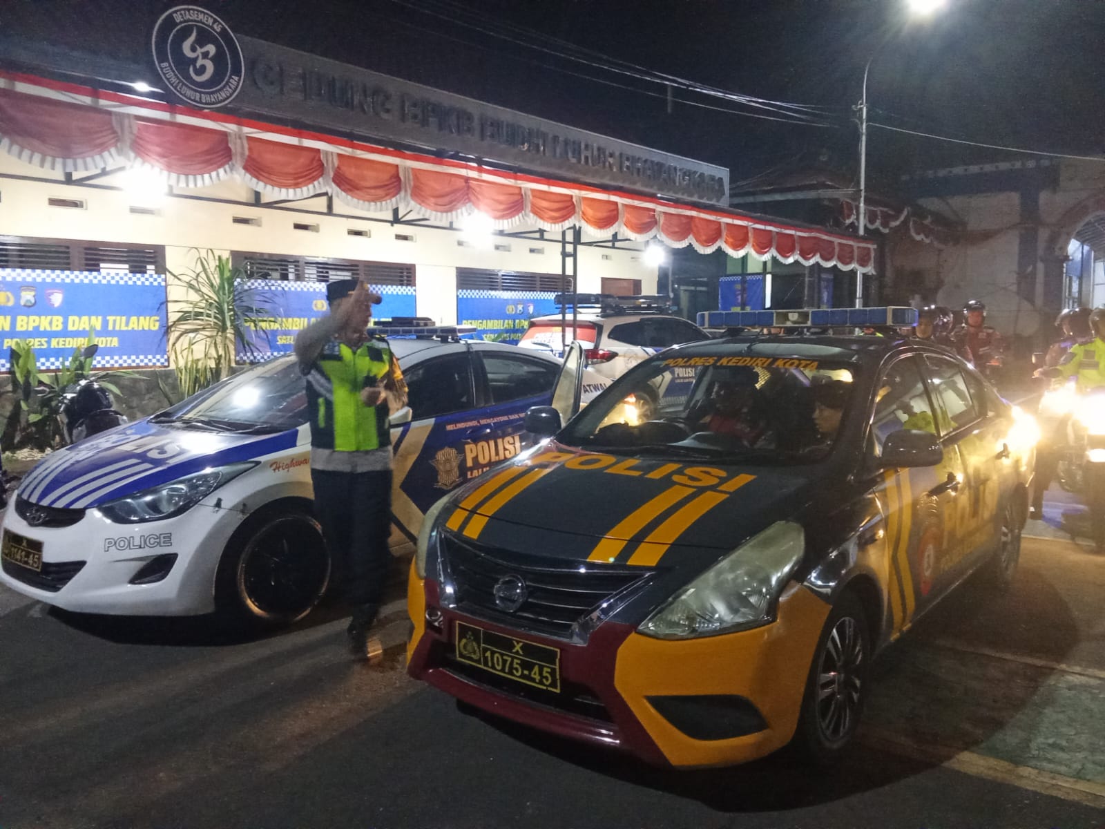 Pelaksanaan Operasi Zebra 2025 Oleh Polres Kediri Kota pada Malam Akhir Pekan