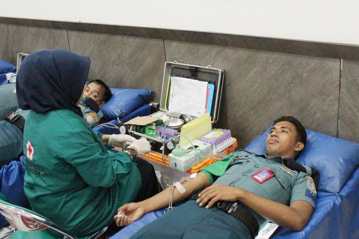 Mengabdi Tanpa Henti Setetes Darah Untuk Negeri, Satlinlamil 3 Gelar Bakti Sosial Donor Darah Sambut HUT Ke-5