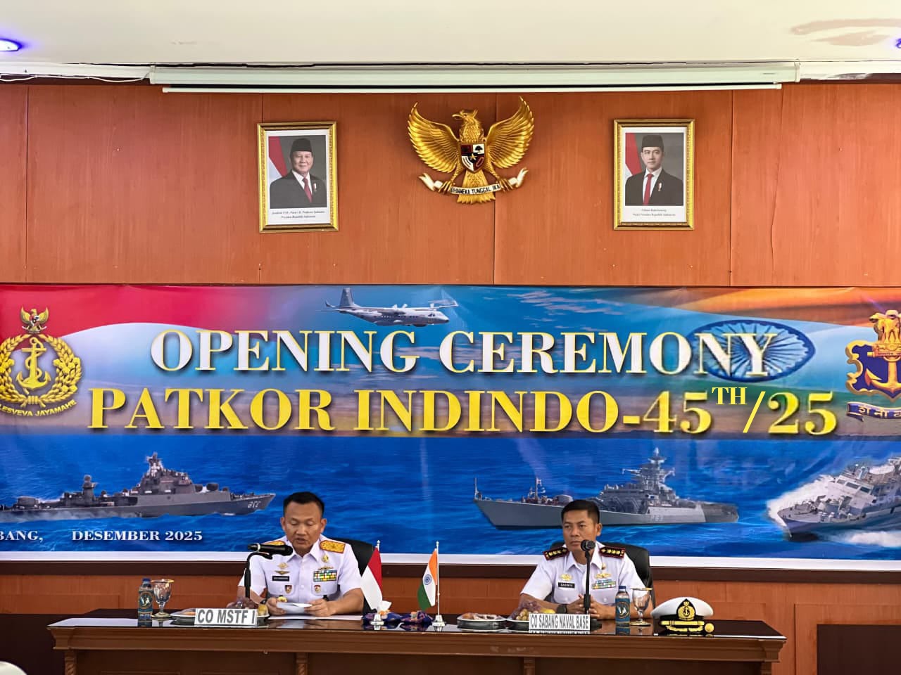 Lanal Sabang Gelar Opening Ceremony Patkor Indindo-45rd/25 Secara Virtual