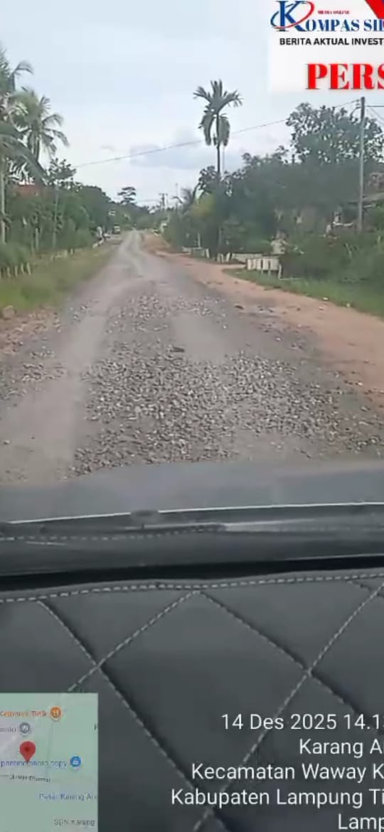 Gawat lagi dan lagi Diduga proyek jalan Lapen atau (Hotmix )di desa karang Anom tidak sesuai spesifikasi teknis RAB.