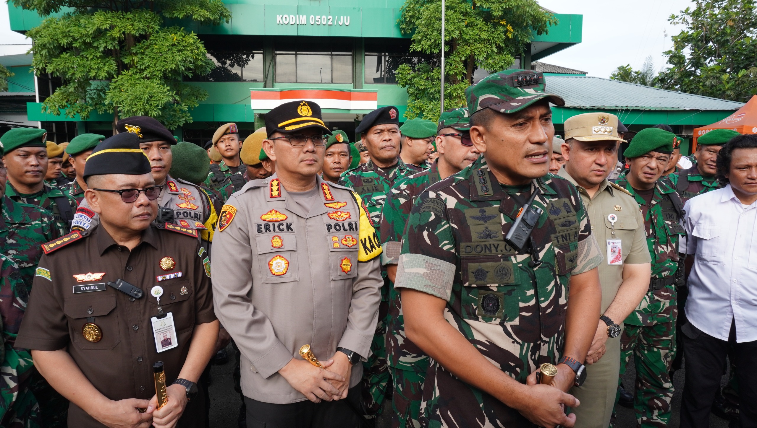 Kodim 0502/Jakarta Utara Gelar Patroli Gabungan Tiga Pilar Jelang Pergantian Tahun
