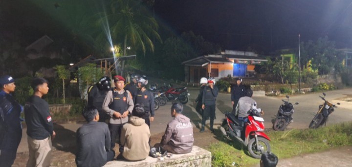 Tim Patroli Perintis Presisi Polres Tanggamus Sisir Wilayah Sumberejo Antisipasi C3 dan Balap Liar