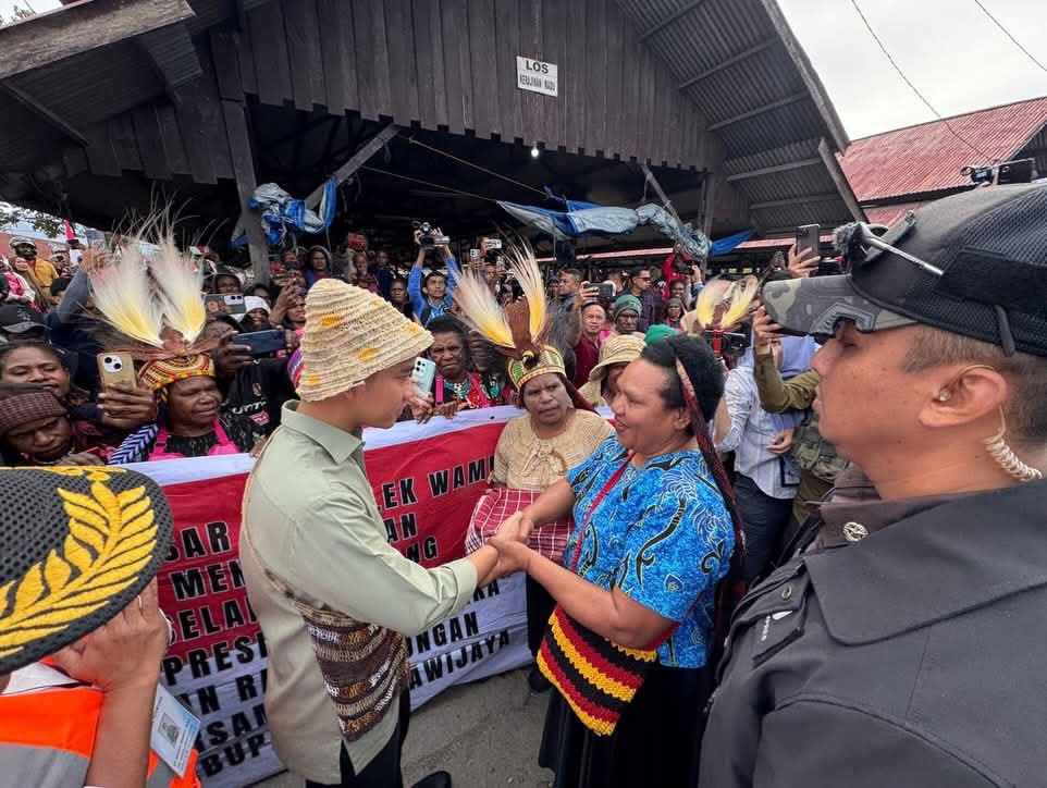 Tinjau Pasar Potikelek Wamena, Wapres Dukung Peran Mama-Mama Penopang Ekonomi Keluarga