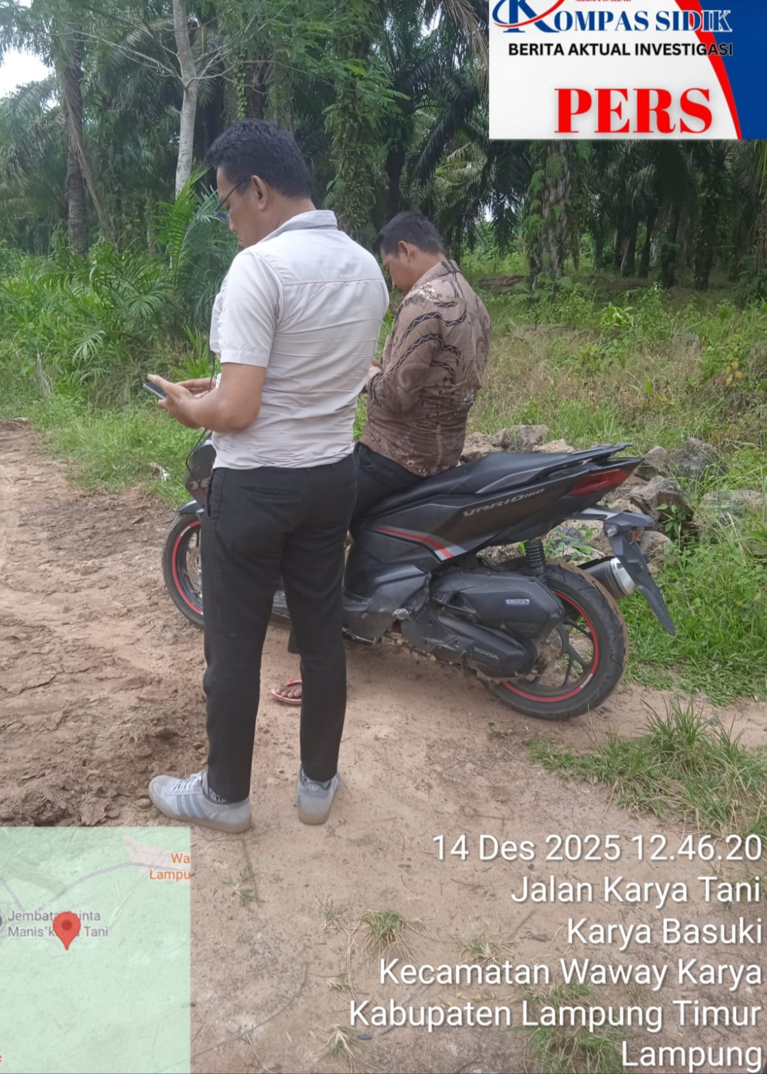 *Breaking news* Diduga tambang pasir ilegal di karya tani desa karya Basuki melibatkan oknum perangkat desa kecamatan waway karya Lampung Timur,