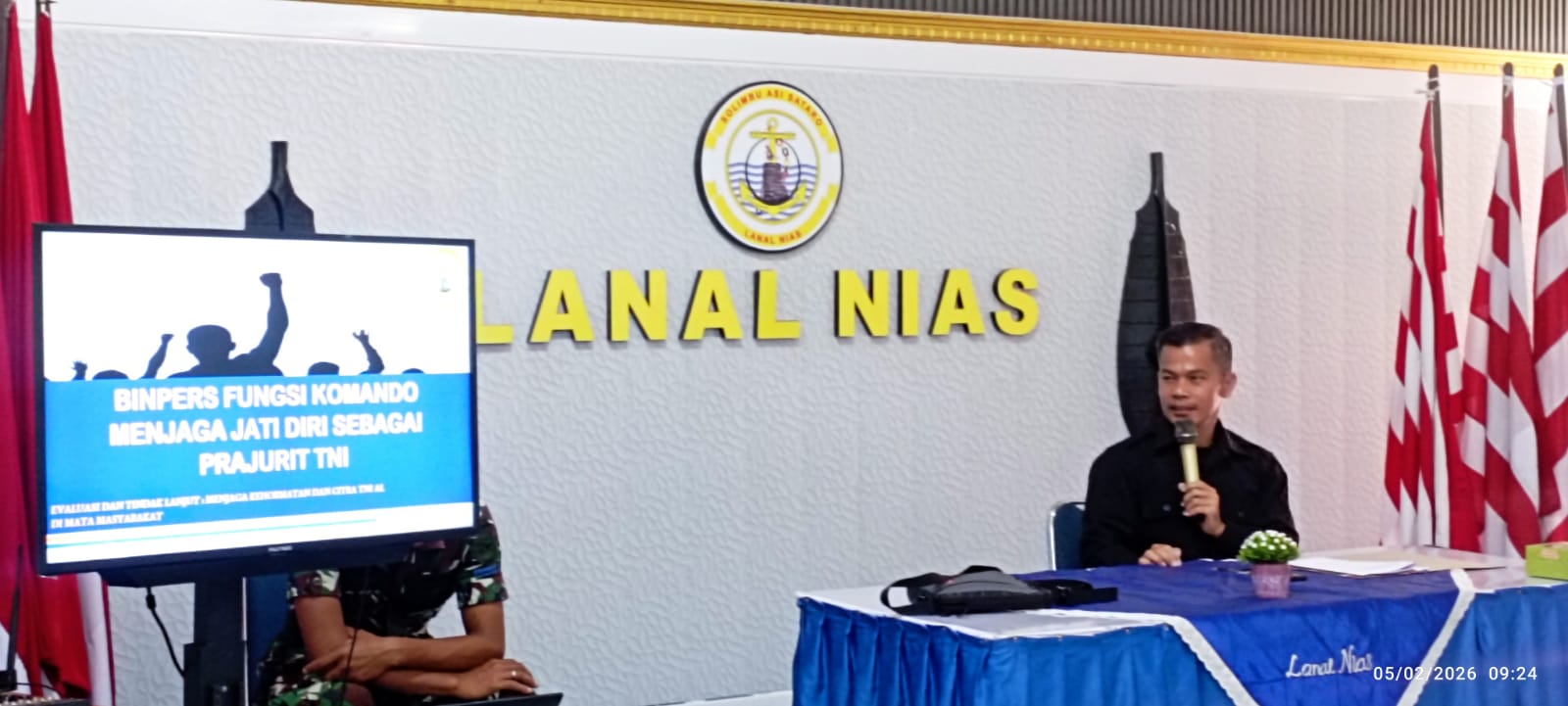 Jaga Jati Diri dan Citra TNI AL, Lanal Nias Gelar Binpers Fungsi Komando