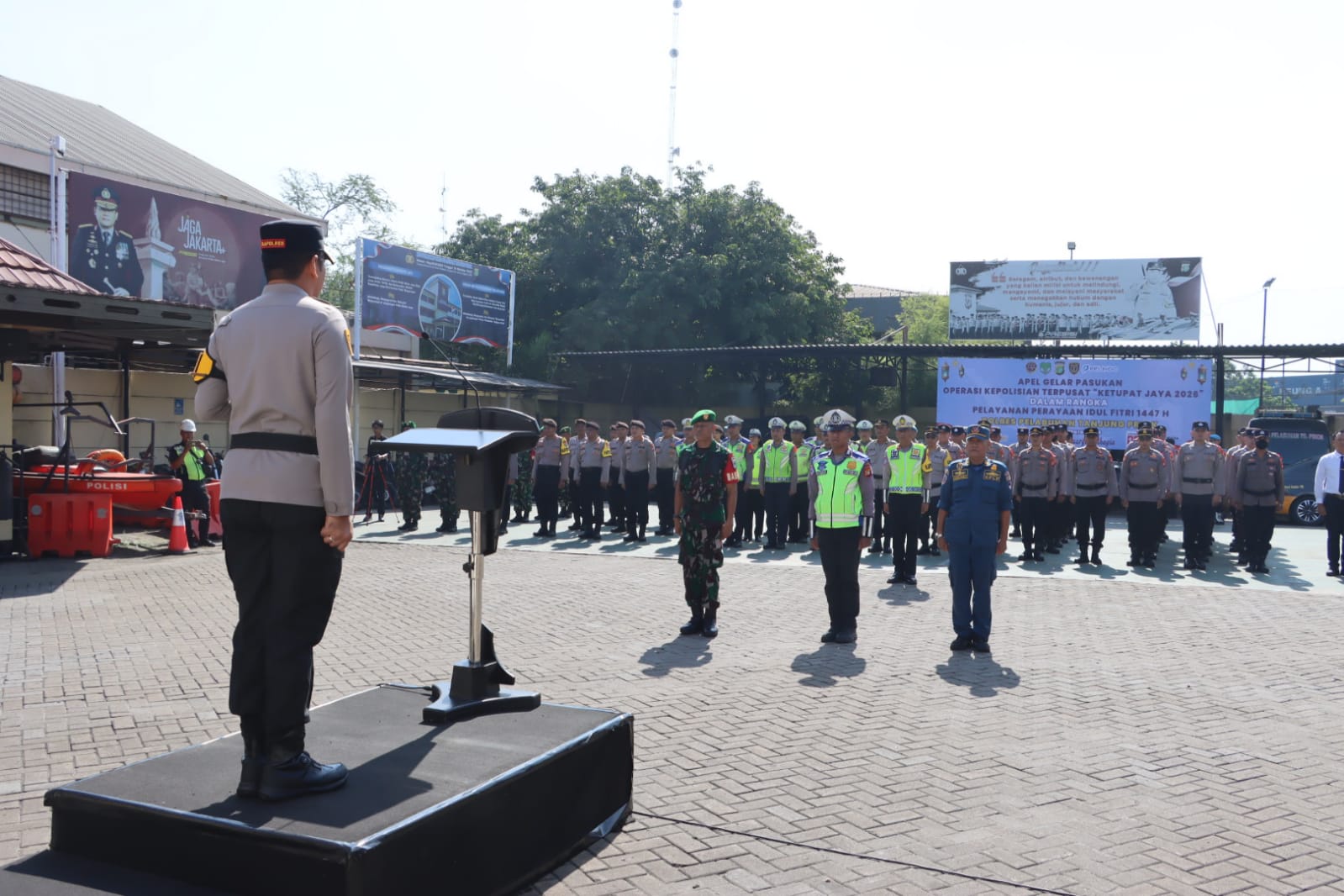 Polres Pelabuhan Tanjung Priok Gelar Apel Pasukan Operasi Ketupat Jaya 2026, Siap Amankan Arus Mudik Lebaran