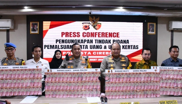 Polresta Cirebon Ungkap Kasus Peredaran Uang Palsu Jelang Lebaran, Barang Bukti Ditaksir Rp12 Miliar