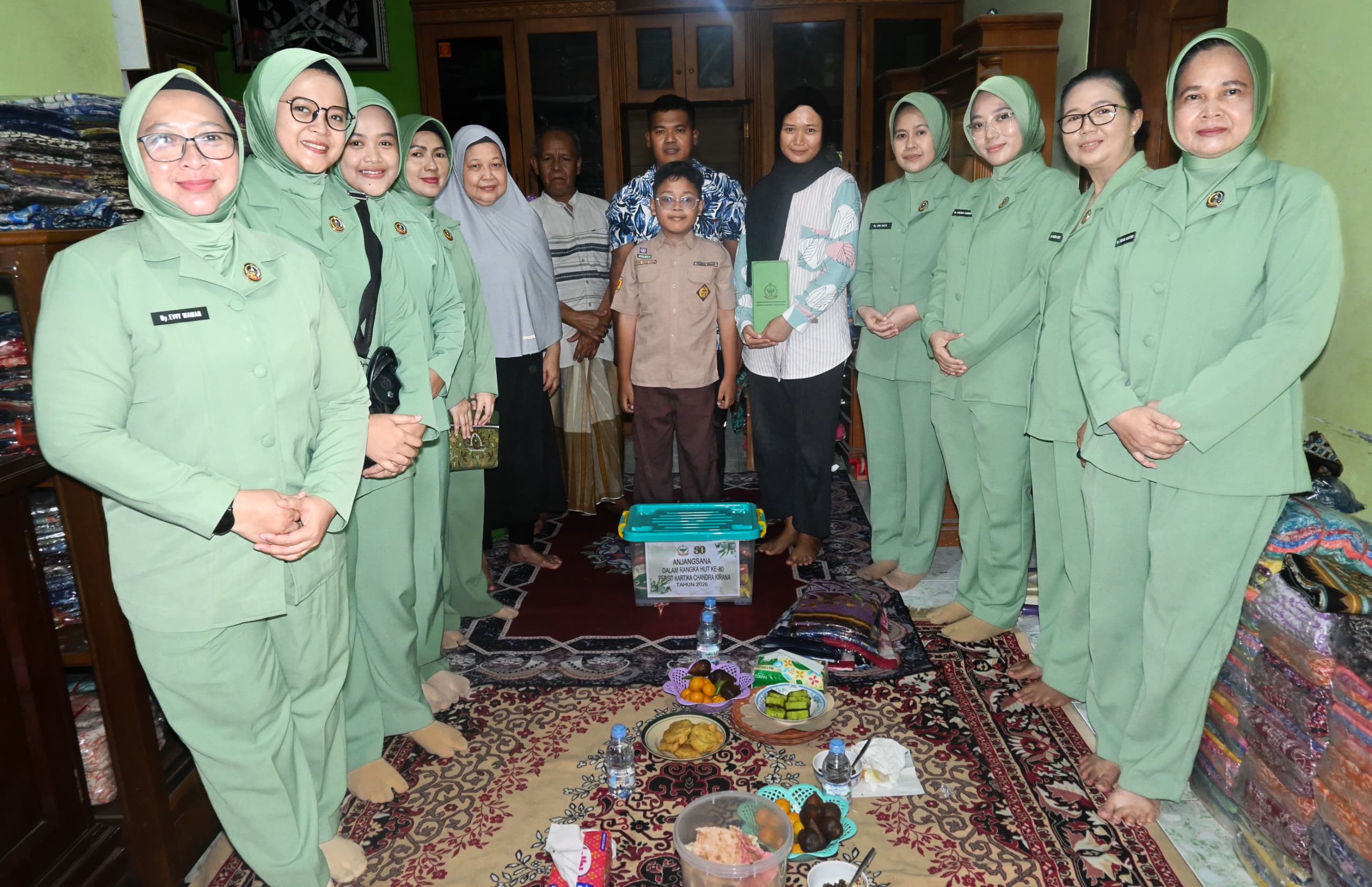 Persit KCK Koorcabrem 063 PD III/Slw Gelar Anjangsana dalam Rangka HUT ke-80 Persit KCK Tahun 2026