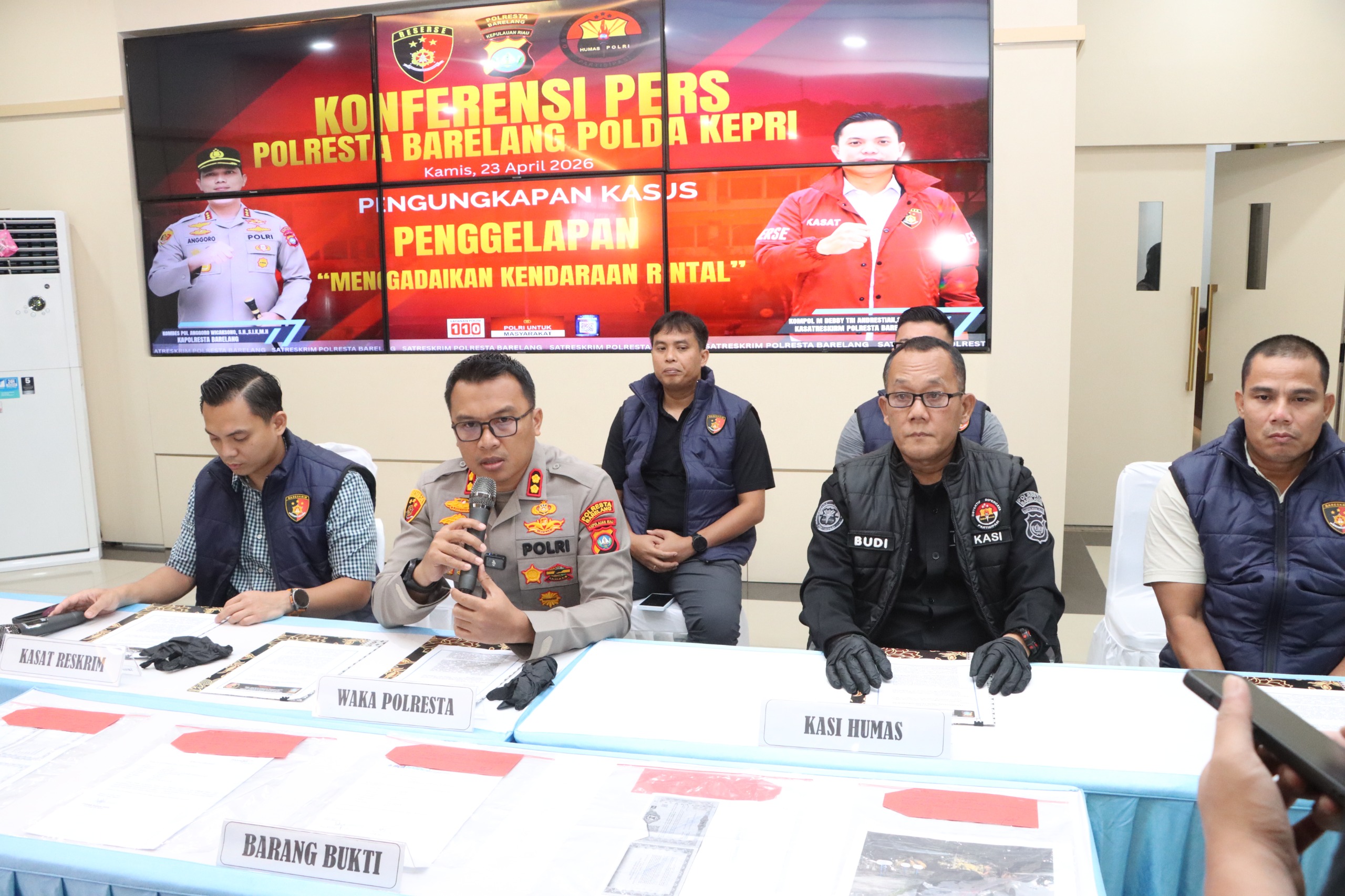 Satreskrim Polresta Barelang Bongkar Kasus Penggelapan Kendaraan, Kerugian Puluhan Juta Rupiah