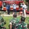 Kodim 0614/Kota Cirebon Gelar Latihan Pemadaman Kebakaran Bersama Tim Damkar