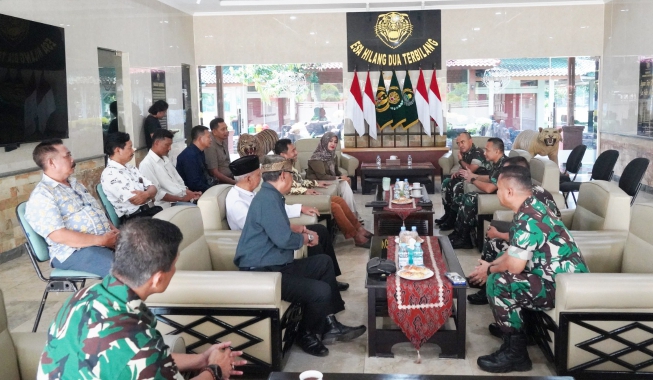 Perkuat Sinergitas, Danrem 063/SGJ Sambut Kunjungan PWCR dan Yayasan Sunan Gunung Jati