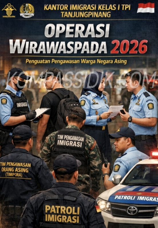 Perketat Pengawasan Orang Asing, Imigrasi Tanjungpinang Amankan 7 WNA
