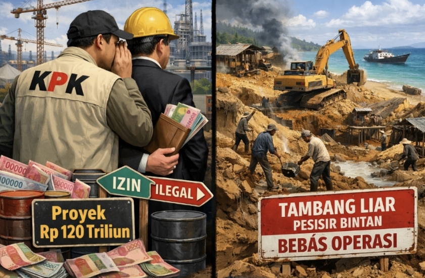 KPK Bidik Tambang Ilegal di KEK Galang Batang, Sorotan Mengarah ke Pemkab Bintan