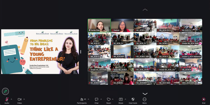 Telkom AI Connect Edukasi 450+ Siswa SD Tanamkan Wirausaha Sejak Dini