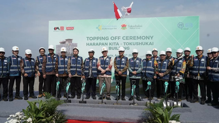 RSJPD Harapan Kita – Tokushukai Capai Topping Off, PTPP Hadirkan Smart Hospital Berteknologi Tinggi