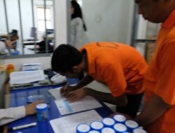 Rutan Tanjungpinang Gelar Razia Gabungan dan Tes Urine, Hasil Seluruh Pegawai serta WBP Negatif Narkoba