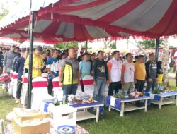 Prajurit Lanal Bintan Ikuti Tracking Gunung Bintan Dalam Rangka HUT ORARI Ke-4