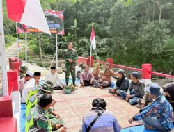 Bati Tuud Koramil 01/Bandar Resmikan Jembatan Aramco Pakat Jeroh