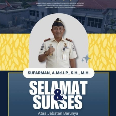 Suparman Pimpin Lapas Kelas IIA Tanjungpinang, Harapan Baru untuk Penguatan Tata Kelola Pemasyarakatan